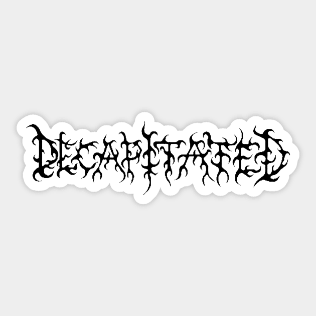 decapitated Sticker by daniojrm